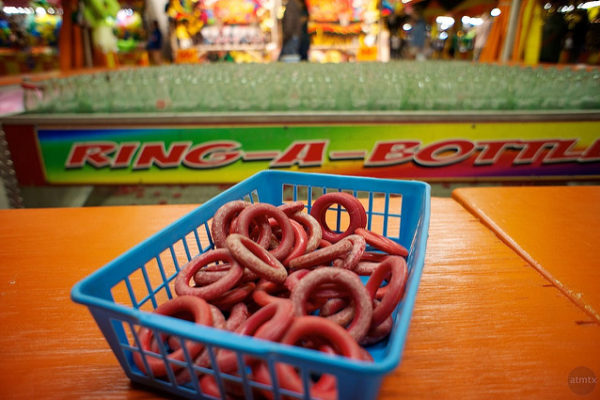 ring toss game at carnival