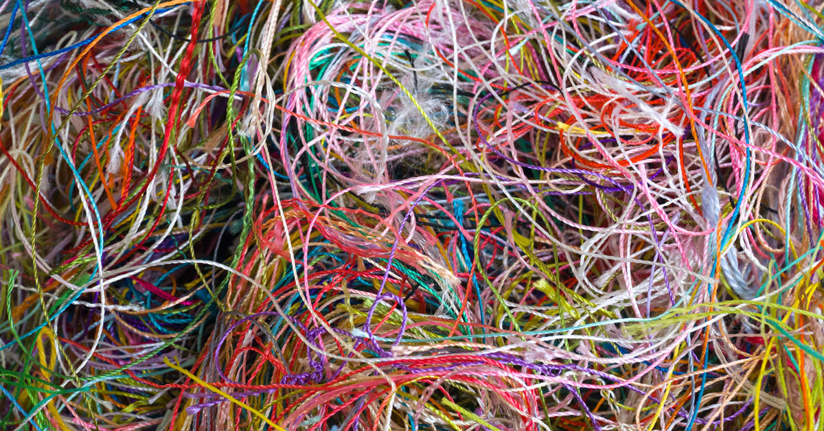 A tangled web of wires representing the mess of saying yes to every request