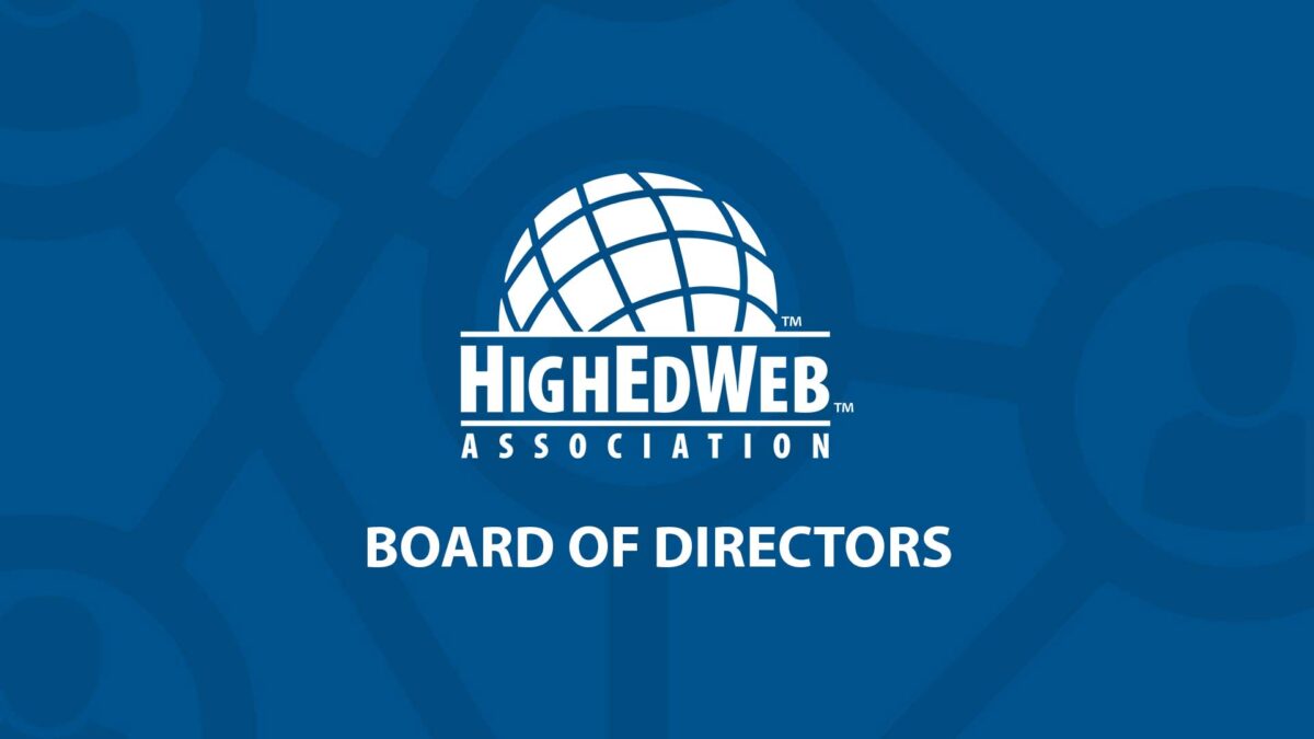 HighEdWeb Board of Directors